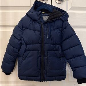 NWT Michael Kors Boys Navy Hooded Puffer Jacket 4